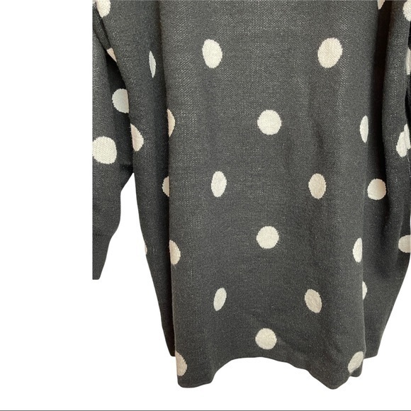 Eloquii Black White Polka Dot Sweater Size 26/28 - Picture 3 of 9